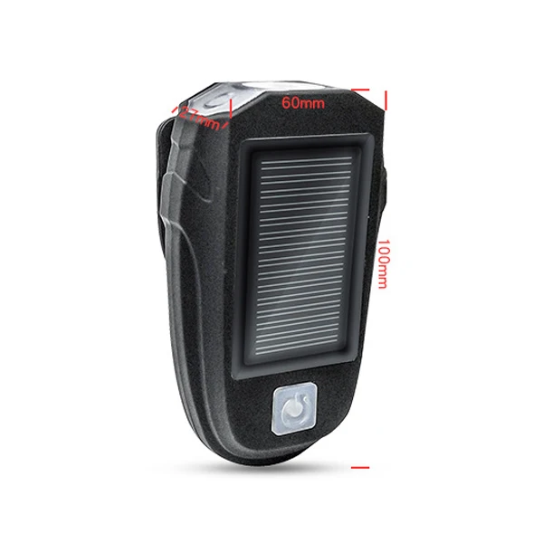 

1pcs Bicycle Light Solar USB Charging Mountain Bike Accessories High Brightness &T8