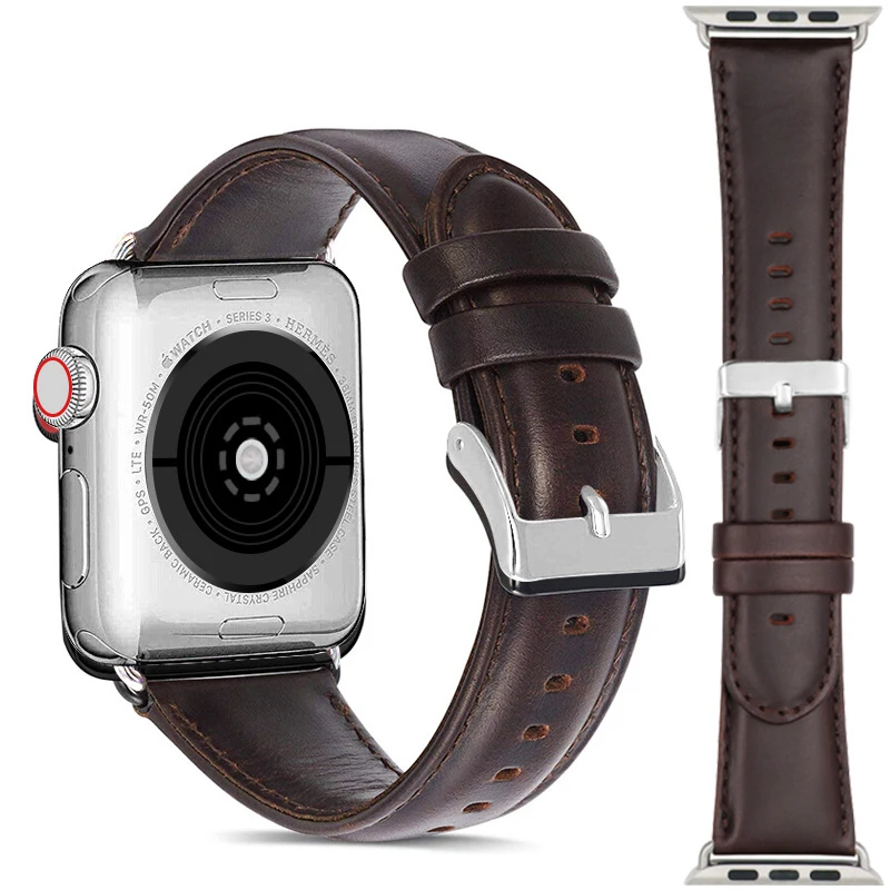 Кожаный браслет Essidi для Apple Watch Series 1 2 3 4 5 38 42 мм 40 44 фитнес-браслет Iwatch | Электроника