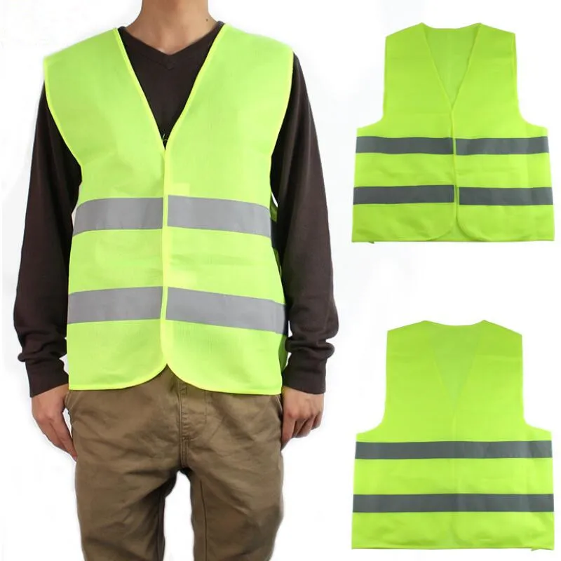 Жилет Мотоцикл высокая видимость безопасности светоотражающий жилет Hi Viz Предупреждение жилет светоотражающие полосы куртка