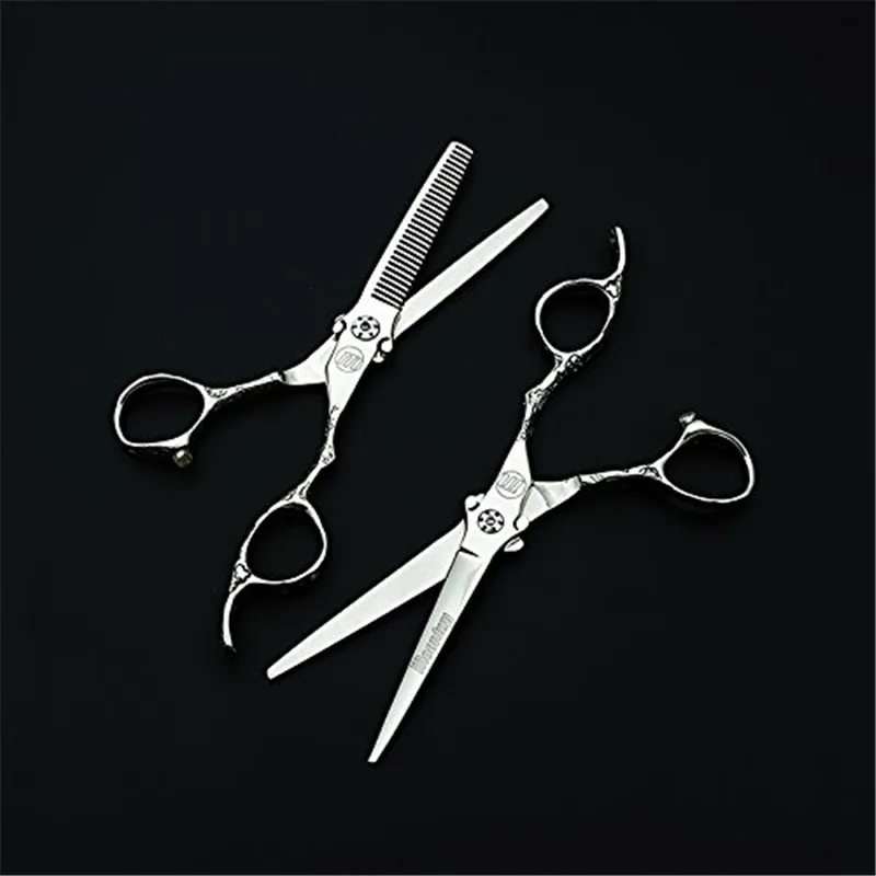 Парикмахерские ножницы 6 0 дюйма Профессиональные для стрижки и филировки