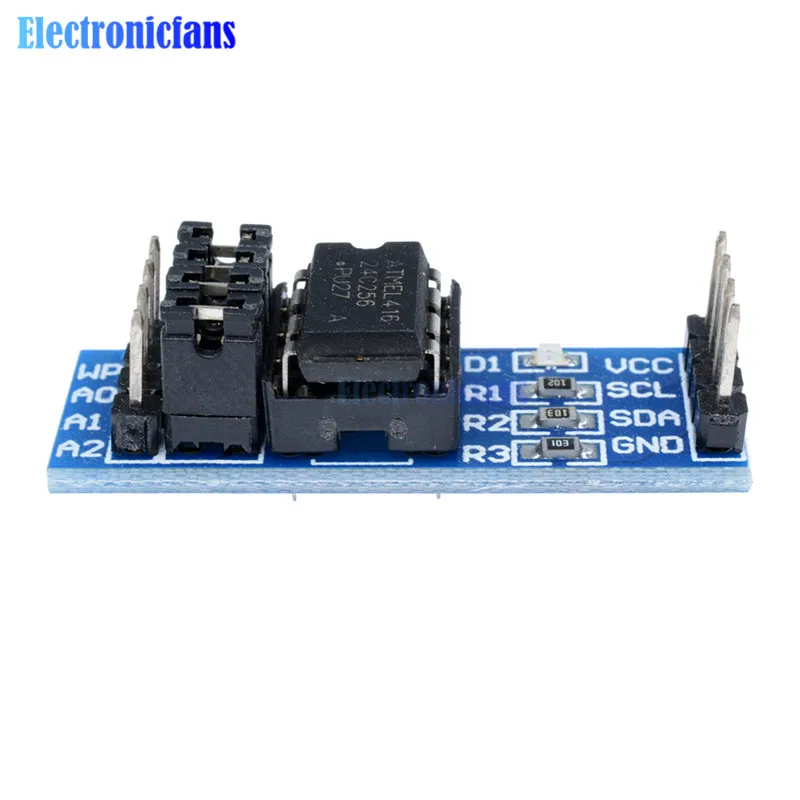 Модуль памяти EEPROM с интерфейсом I2C AT24C256 24C256 чип 8P индикатор питания Натяжной