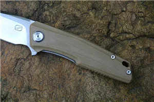 Sandy handle STEDEMON нож 440C складное лезвие G10 ручка C02 модель шарикоподшипник шайба Открытый Отдых Охота карманный нож EDC инструменты - Цвет: Sandy handle