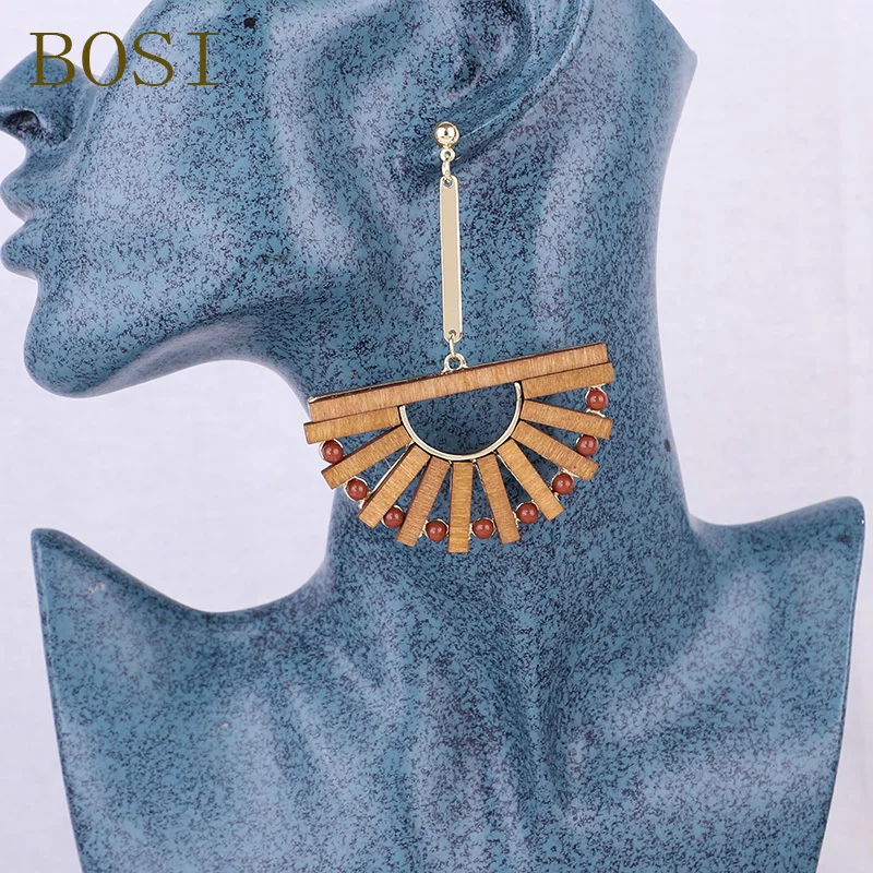 Акриловые серьги из полимеров для женщин Boho геометрические большие длинные серьги-капельки модные эффектные модные ацетатные Роскошные ручной работы Новые