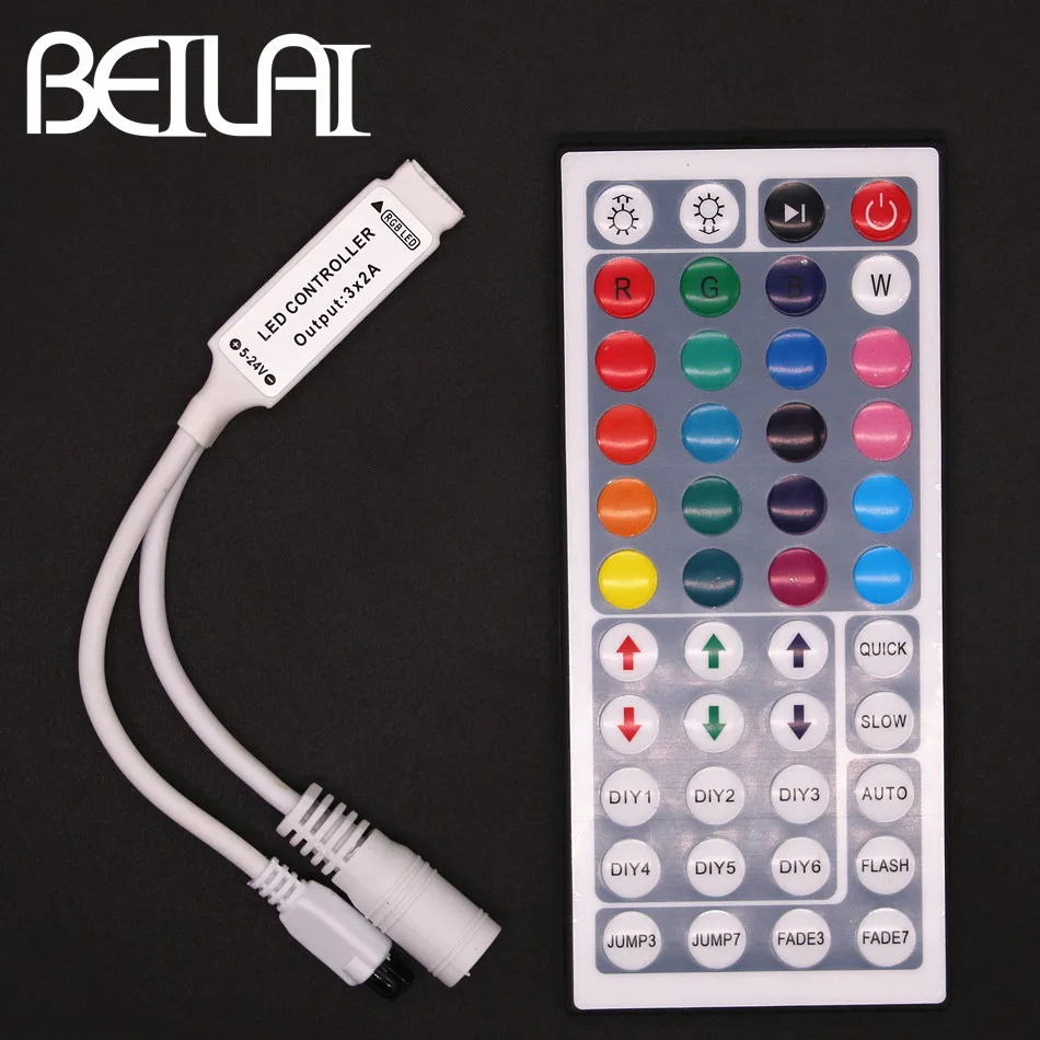 DC 12 V мини 44Key светодиодный RGB инфракрасный пульт дистанционного управления для SMD