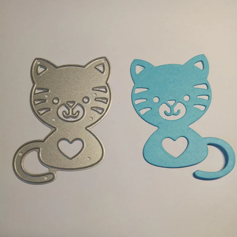 Cat Clear Cut штампы для стального тиснения ремесла рамка украшение папка с трафаретом
