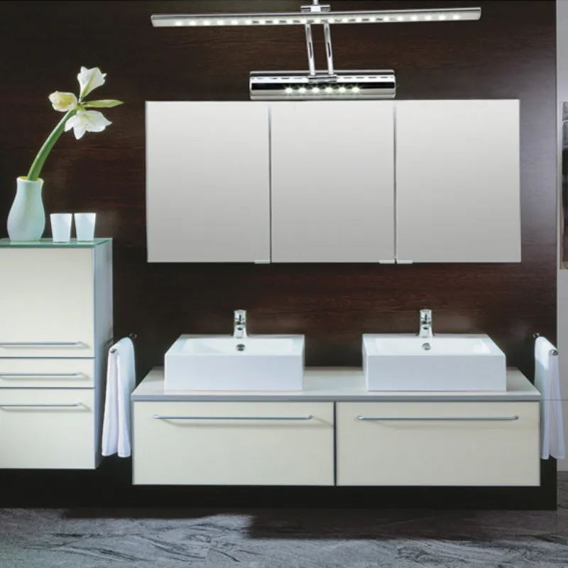 

LED Rocker Mirror Headlights with Switch Wall-mounted Wall Lamp Indoor Modern Bathroom Lamp Waterproof Stainless Steel