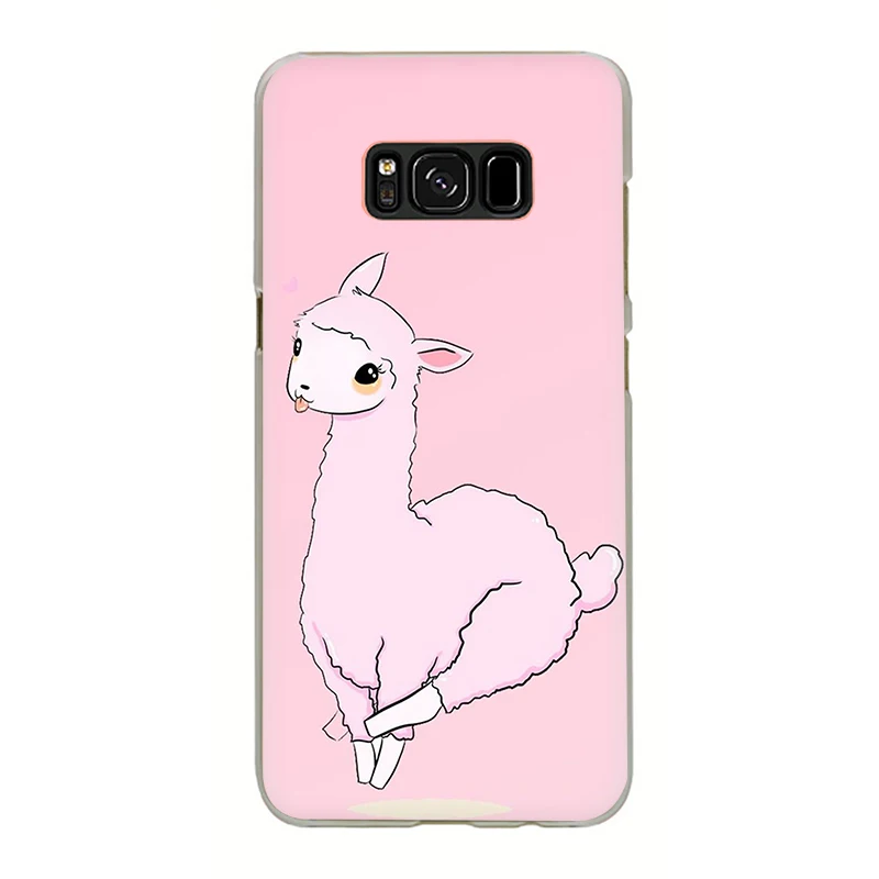 H3 Kawaii милый Llama Альпака животные жесткий чехол для телефона samsung S7 Edge S8 S9 S10 Plus S10e Note 8 9 10 M10 M20 M30 M40 - Цвет: H3