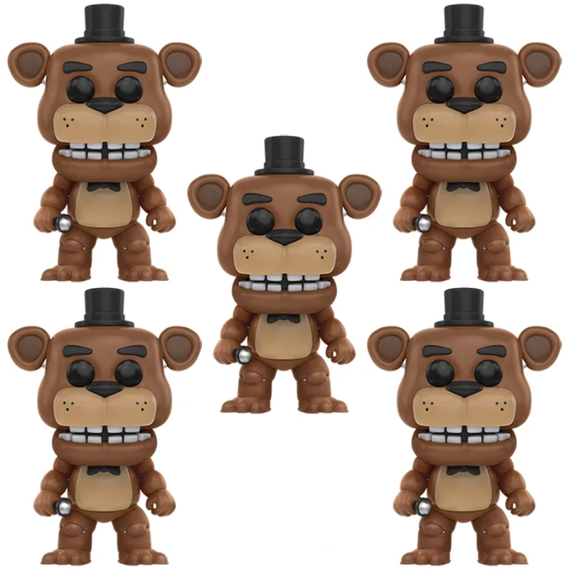 Five Nights At Freddy's» «пять ночей у Фредди 5 шт./компл. фигурку аниме ПВХ Куклы с рисунком персонажей из игры «пять ночей в Фредди» кукол с принтом "Кошмар Бонни и Чика Фокси» из мультфильма для мальчика, с принтом Фредди 5 Fazbear медведь игрушки - Цвет: 5PCS