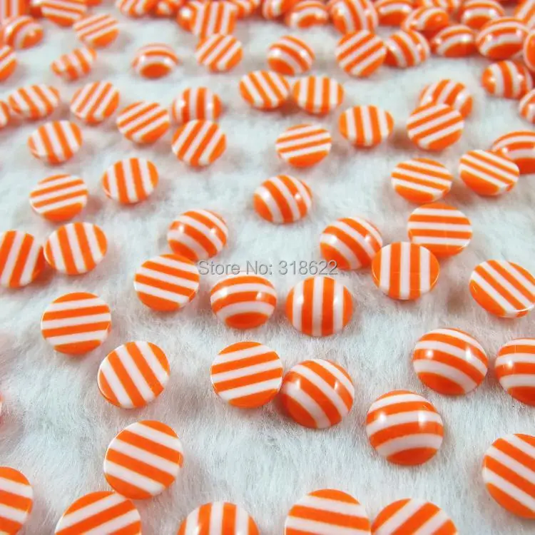 Новый дизайн оптовая продажа 8 одноцветных смешанных цветов 10 мм 200 шт. полосатые