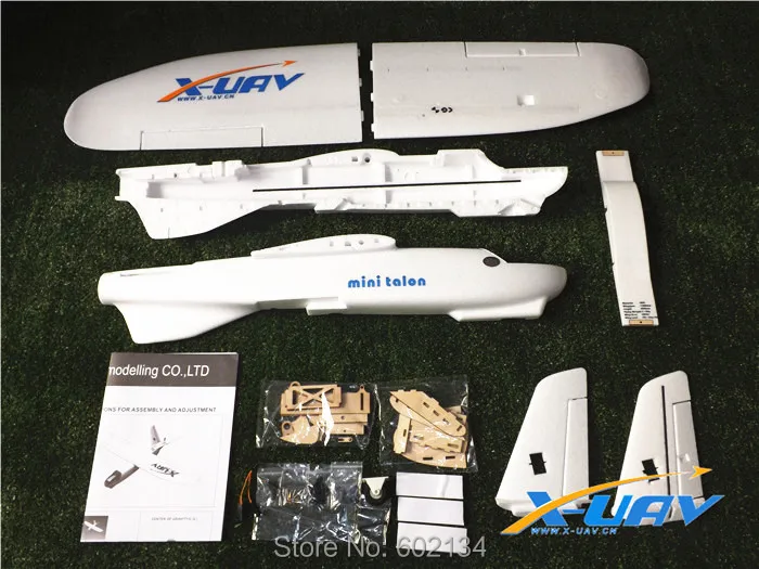 Белый Воздушный полет радио планер EPO модель самолета X UAV мини Talon FPV Самолет