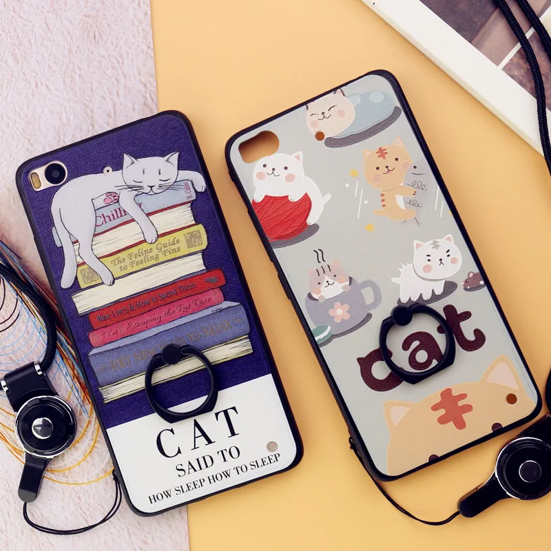 Colorful Cases for Xiaomi Mi 5S Case 3D Relief Soft TPU Coque Mi5S Phone Back Cover Holder Mi5 S Capa Cute |