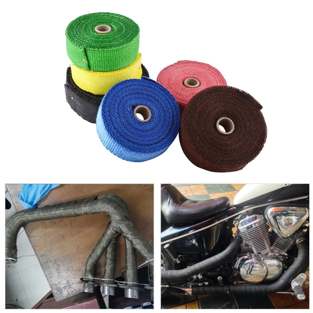 Термостойкая выхлопная труба для мотоциклов лента из стекловолокна 10 м x 5 см