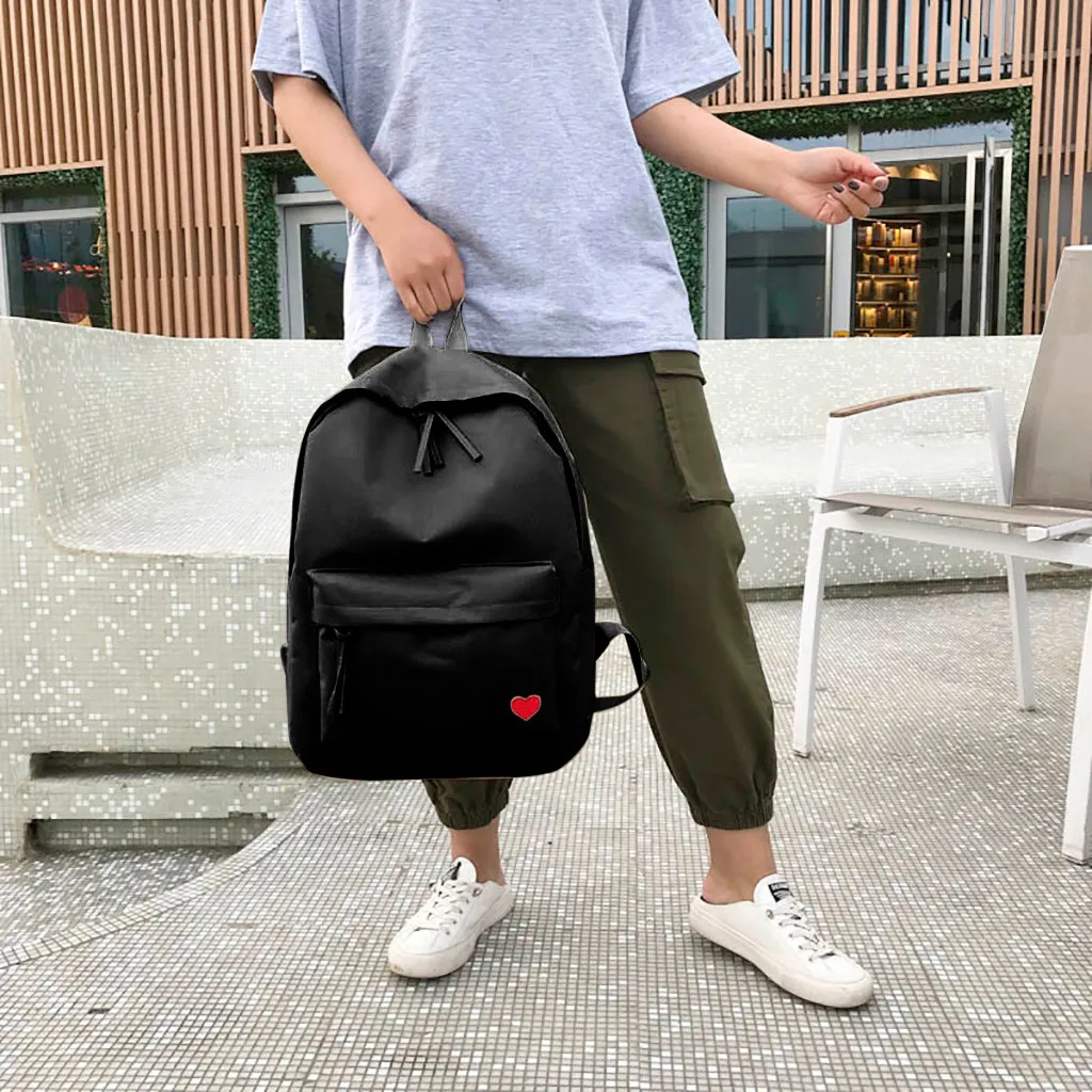 Водонепроницаемый женский рюкзак в японском стиле, однотонные рюкзаки Mochila Feminina Mujer, дорожная сумка для девочек-подростков, школьный ранец 7,2