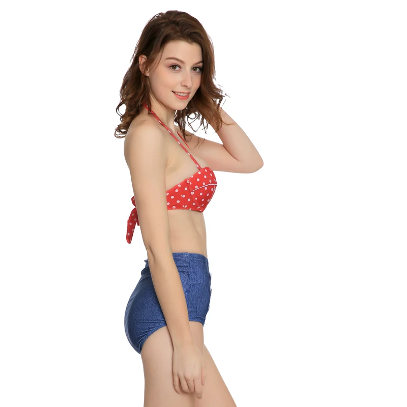 Suittop Лидер продаж бикини Лето 2017 г. Высокая Талия ванный комплект Новые пикантные