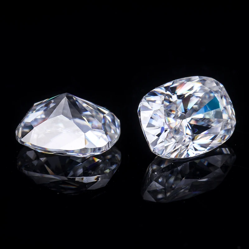 Подушка ice cut 6*8 мм EF color moissanite loose stone отличный порезной качественный тест