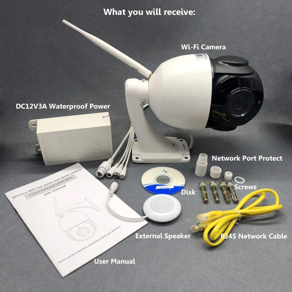 OwlCat 3516C Sony323 наружный водонепроницаемый беспроводной купольная ip камера с