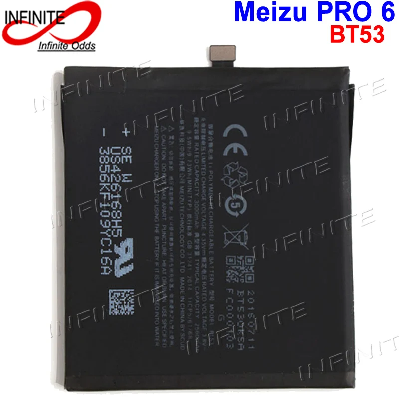 

Для смартфона Meizu PRO 6 BT53 2560mAh