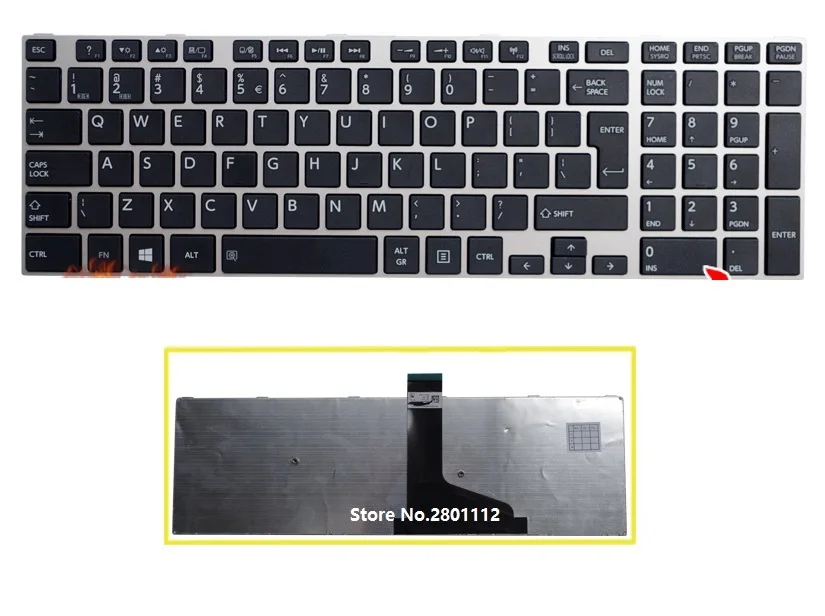 SSEA новая клавиатура для ноутбука на английском языке TOSHIBA Satellite L50 L50-A C50 C55D L70 L75 C70