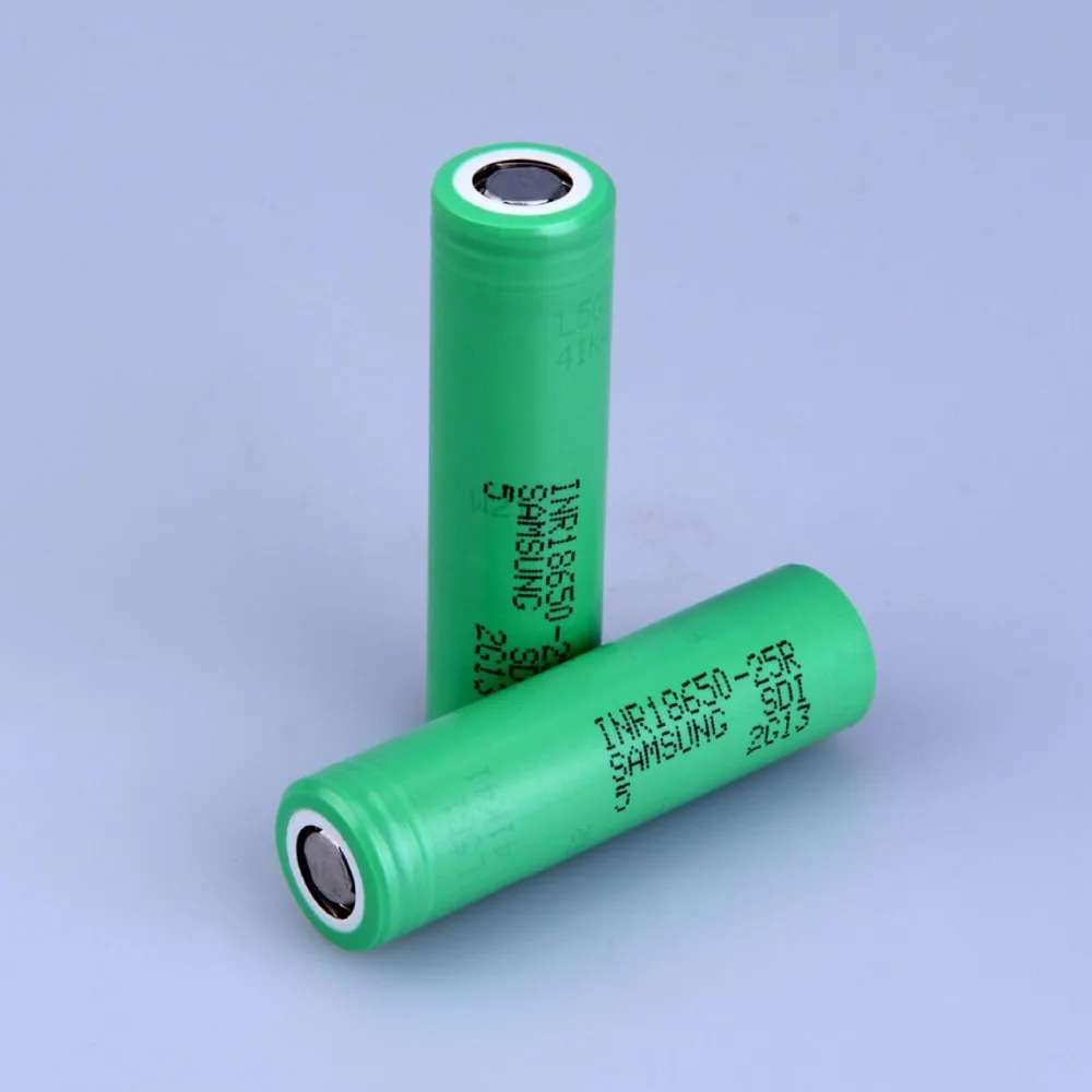 Для SAMSUNG INR 18650 25R 3 6 В 7 2500 мАч литий ионный аккумулятор|celle li-ion|rechargeable batterylithium ion battery