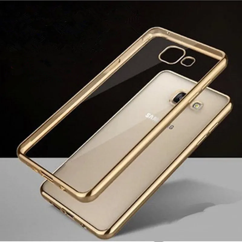 Nephy Case For Samsung Galaxy A3 A5 A7 2015 2016 2017 A 3 5 7 Duos Cover Plating Edge Fundas Soft TPU Silicon Transparent Casing |