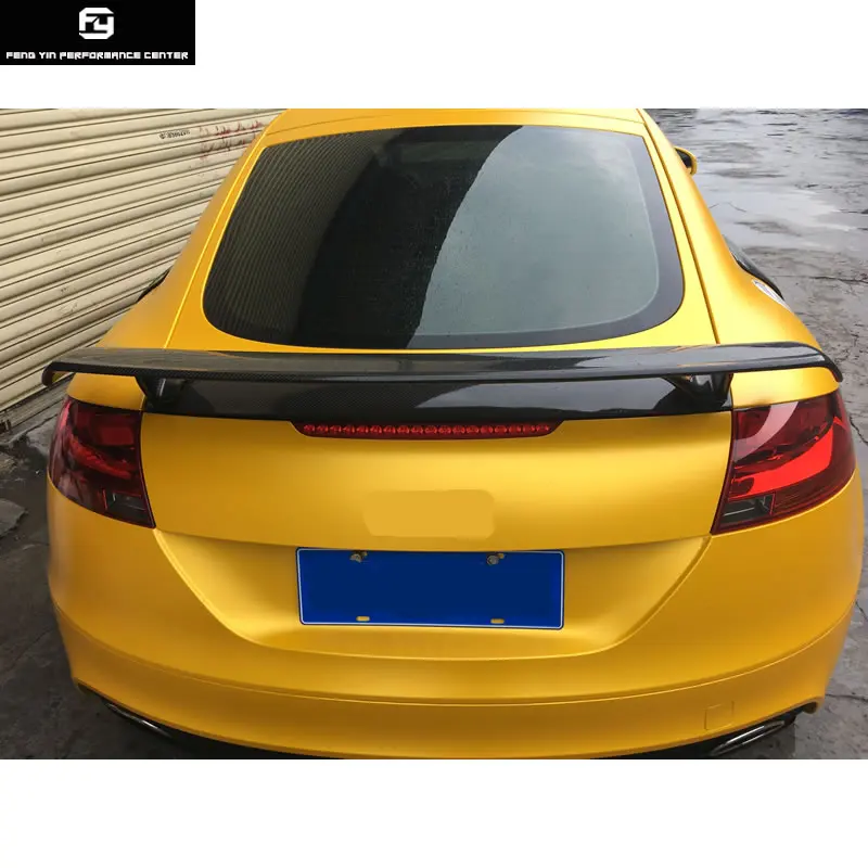 TT TTS TTRS карбоновое волокно задний спойлер багажника для Audi TT 8J TTS TTRS 08-14