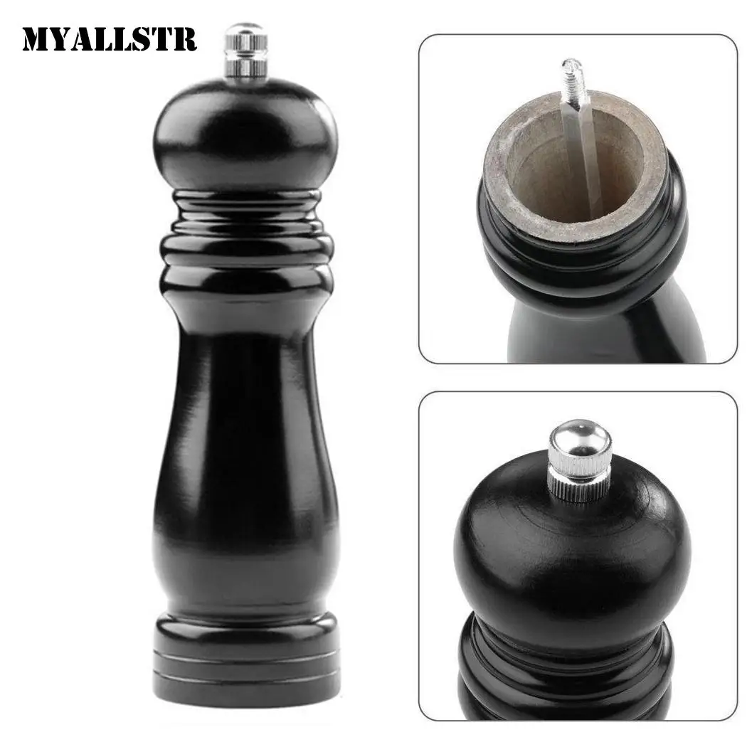 Деревянный Перец специя мельница ручной приправа Измельчающие кухонные