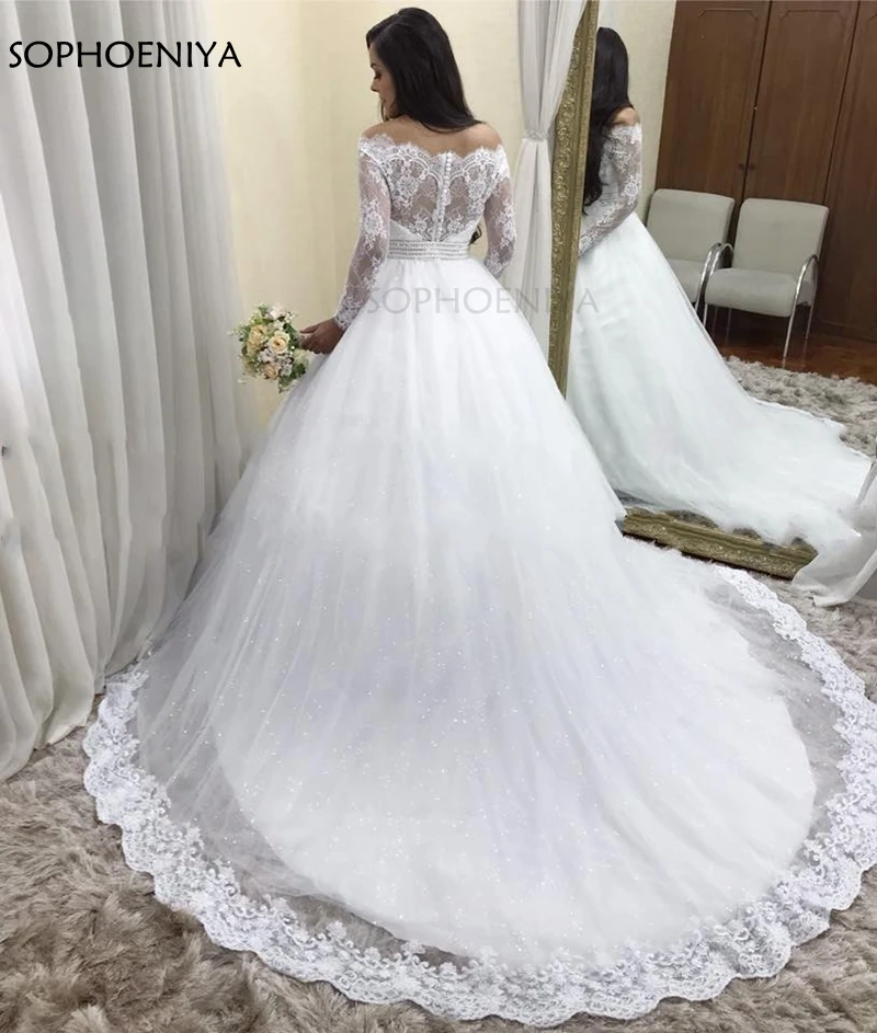 

New Arrival Long sleeve Wedding dresses 2021 Vestido de noiva Bride wedding gowns Suknie slubne boho wedding dress
