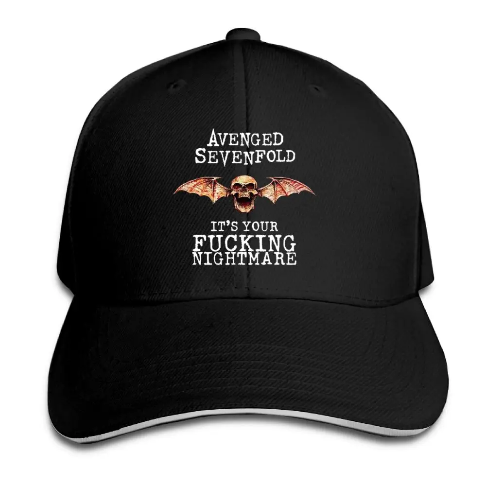 SAMCUSTOM Four Seasons Universal Casual Cap Summer sunshade Creative Avenged Sevenfold 3D Printing Visors Sandwich | Аксессуары для