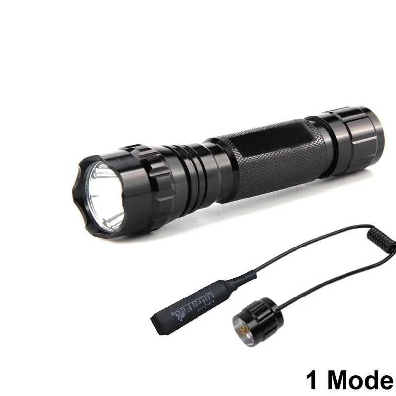 Классический черный тактический фонарь XP-L V6 1mode1000lm светодиодный фонарик 18650