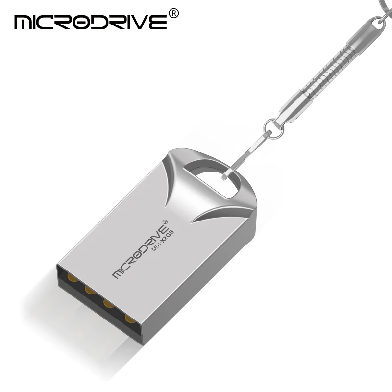 Серебристый Мини-металлический брелок флеш-накопитель металлический USB флэш-накопитель реальный 128 Гб 64 ГБ 32 ГБ 16 ГБ 8 ГБ micro memory sticks u disk - Цвет: Серебристый
