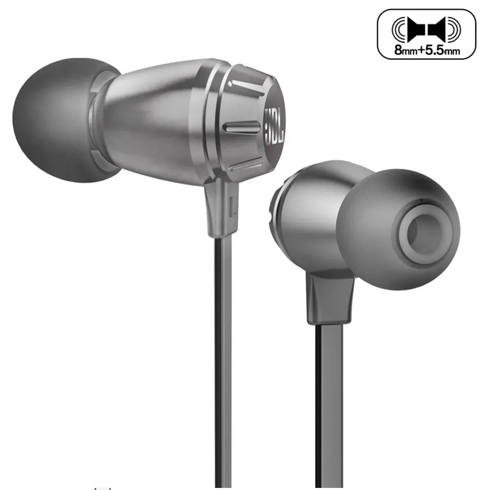 JBL T380A наушники с чистым басом, Hi-Fi стерео музыкальные наушники для бега, спортивные двойные динамические свободные руки с микрофоном, 3,5 мм аудио разъем