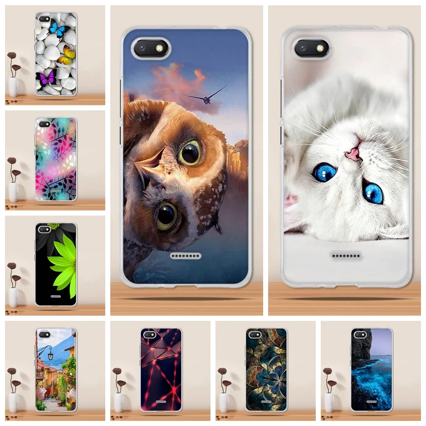 Чехол для Xiaomi Redmi 6A силиконовая задняя крышка мягкий чехол из ТПУ телефона Redmi6A