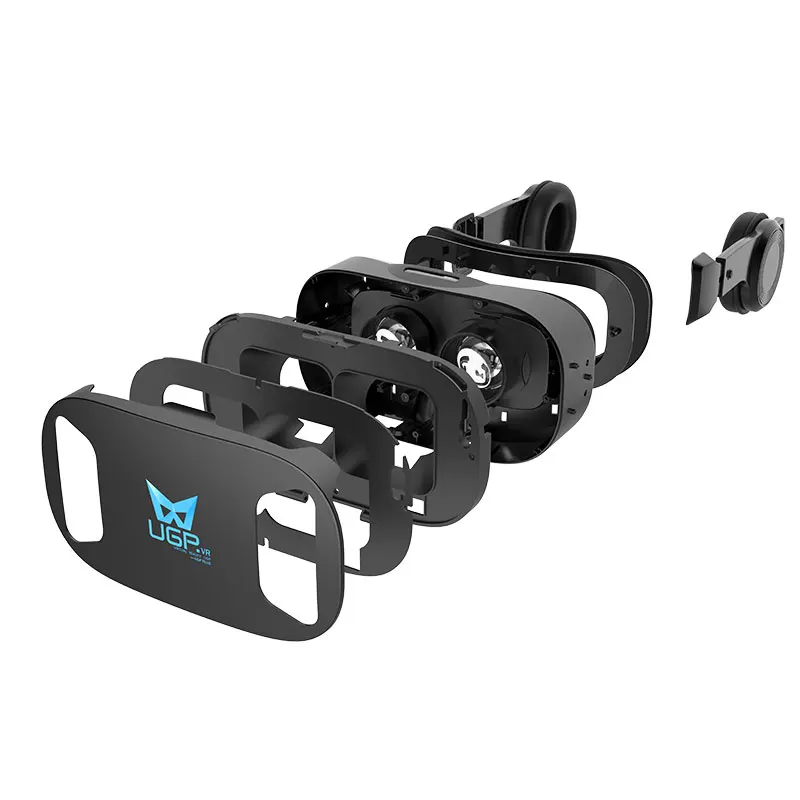 УГП U8 VR очки 3D IMAX шлем виртуальной реальности 3D кино игры с наушниками+ bluetooth геймпад для 4,5-6,0 дюйма смартфона