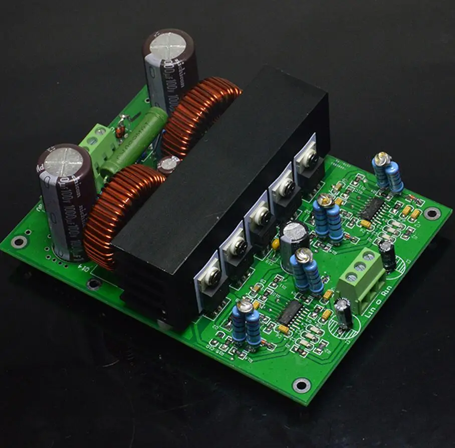 Новый 400 Вт + Собранный Hi Fi стерео IRS2092 IRF4019 класса D усилитель мощности|power amplifier
