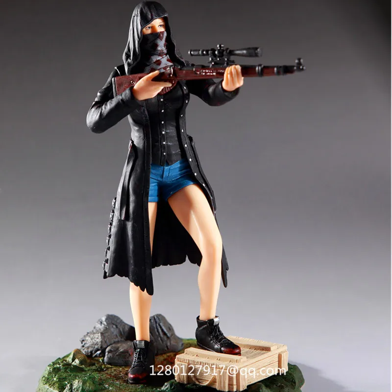 9 Inches PUBG female rulers Faith Suit Winner Chicken Dinner Action Figure Collectible Model Toy BOX Q19 | Игрушки и хобби