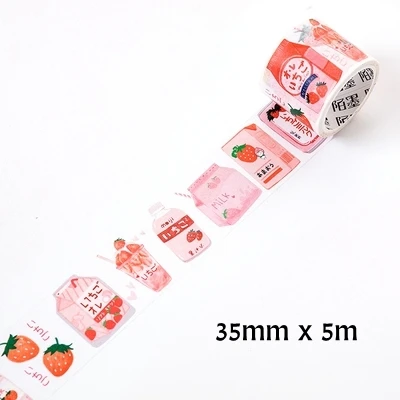 SIXONE 24 стиль Kawaii японский закуска декоративная лента мультфильм васи лента DIY скрапбук лента школа изысканные канцелярские подарки - Цвет: 18
