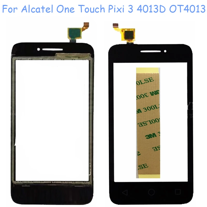 4.0 ''черный сенсорный Стекло объектива для Alcatel Pixi 3 ot4013 4013 4013a 4013d 4013x 4013e
