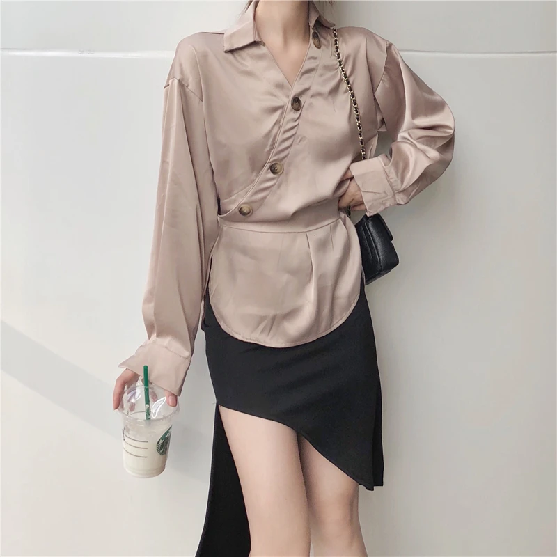 Cheap wholesale 2019 new autumn winter Hot selling women's fashion casual ladies work Shirts FP2 | Женская одежда
