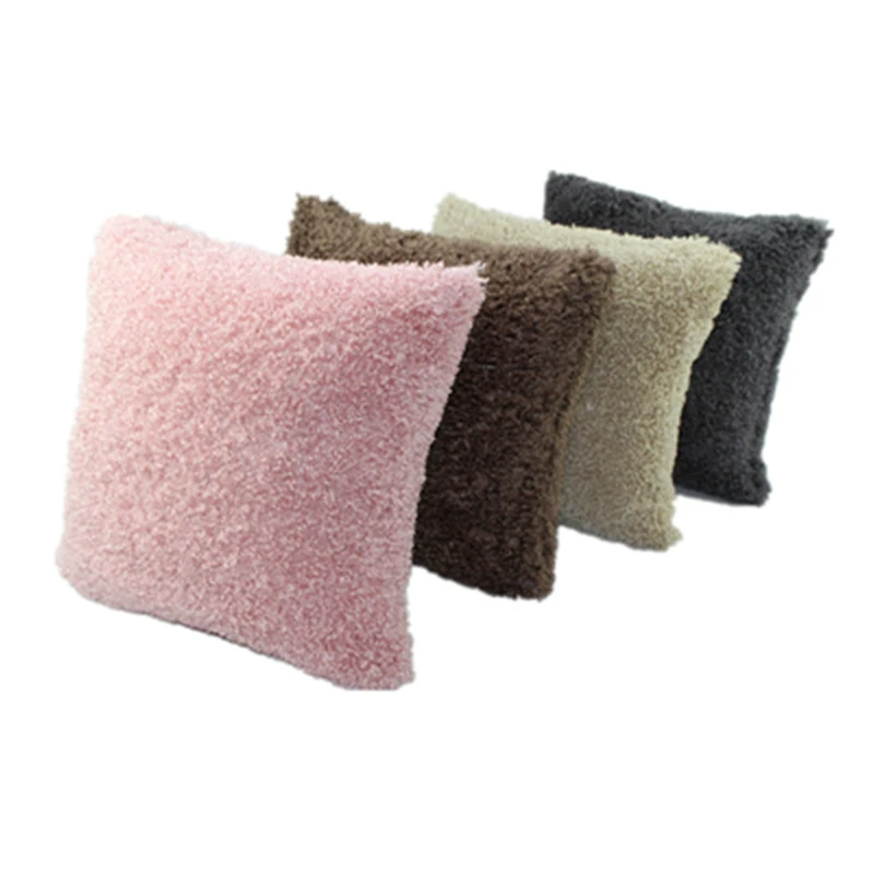 

Aut.Win.30/35/40x40/45/50/60cm Ice Velvet Pink Soft Plush Cushion Cover Custom Throw Pillow Sofa Chair Bed Home Decor PillowCase