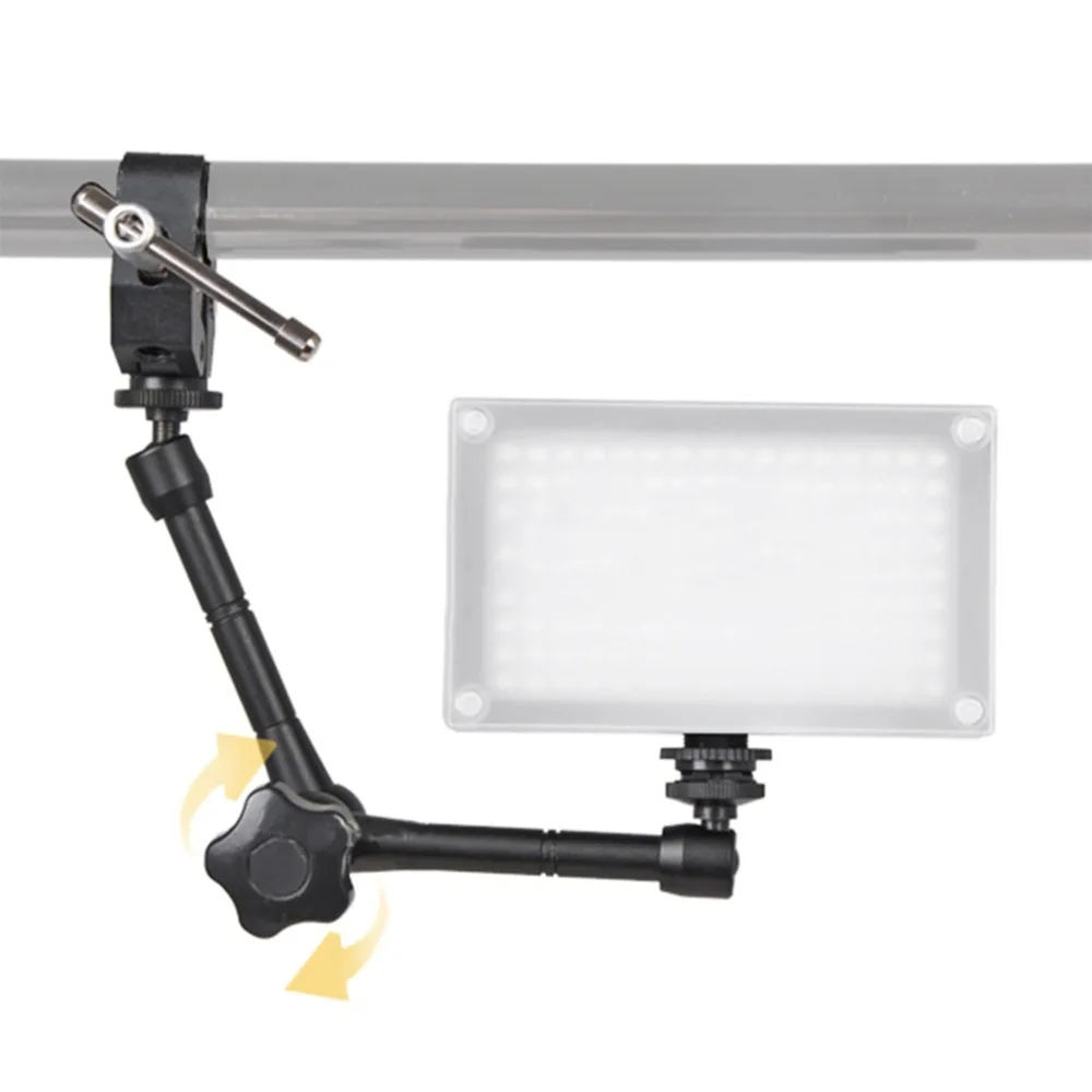

11 inch DSLR Rig Movie Kit Articulating Magic Arm + Super Clamp Crab Plier Clip For Camcorder LCD Monitor Led Flash Light