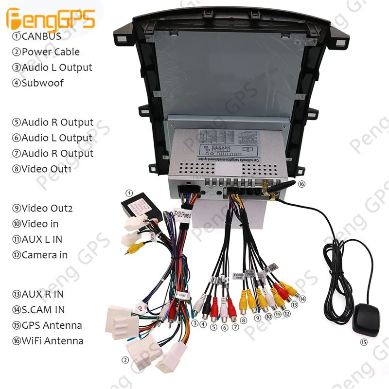 Автомобильный радиоприемник PX6 CARPLAY экран 12 1 дюйма Android 8 для Lexus LX470 / TOYOTA Land cruiser LC100