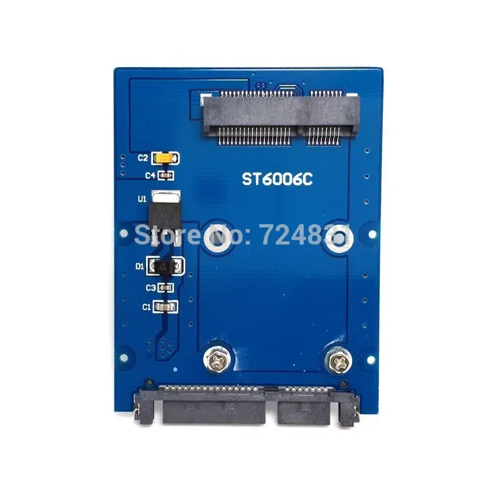 Jimier Slim Type Mini PCI-E mSATA SSD до 2 5 &quotSATA 3 0 22pin HDD адаптер Жесткий диск PCBA | Компьютеры и офис