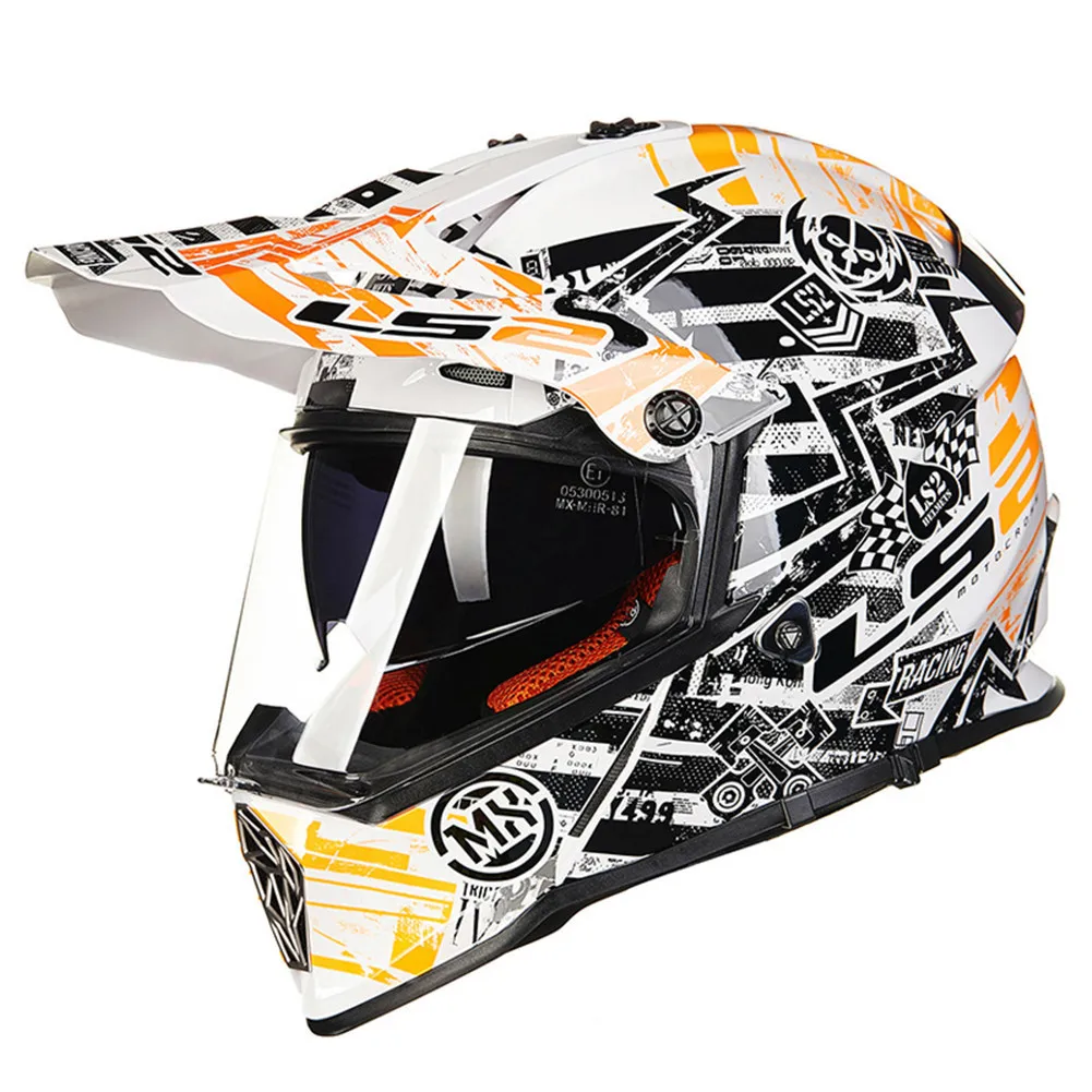 LS2 MX436 PIONEER двойной спортивный мотоциклетный шлем мотокросса бездорожья 0613 ATV Casque Casco мотоциклетные шлемы de Motociclista
