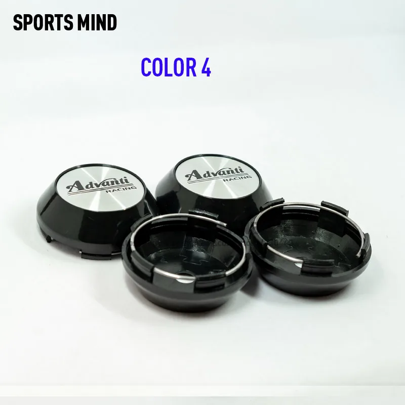 COLOR 4 4 шт./лот 65 мм 8 видов цветов колпачки для автомобильных колес ADVAN Racing Advanti Эмблема для гоночных колес Логотип Аксессуары для стайлинга автомобилей - Цвет: COLOR 4
