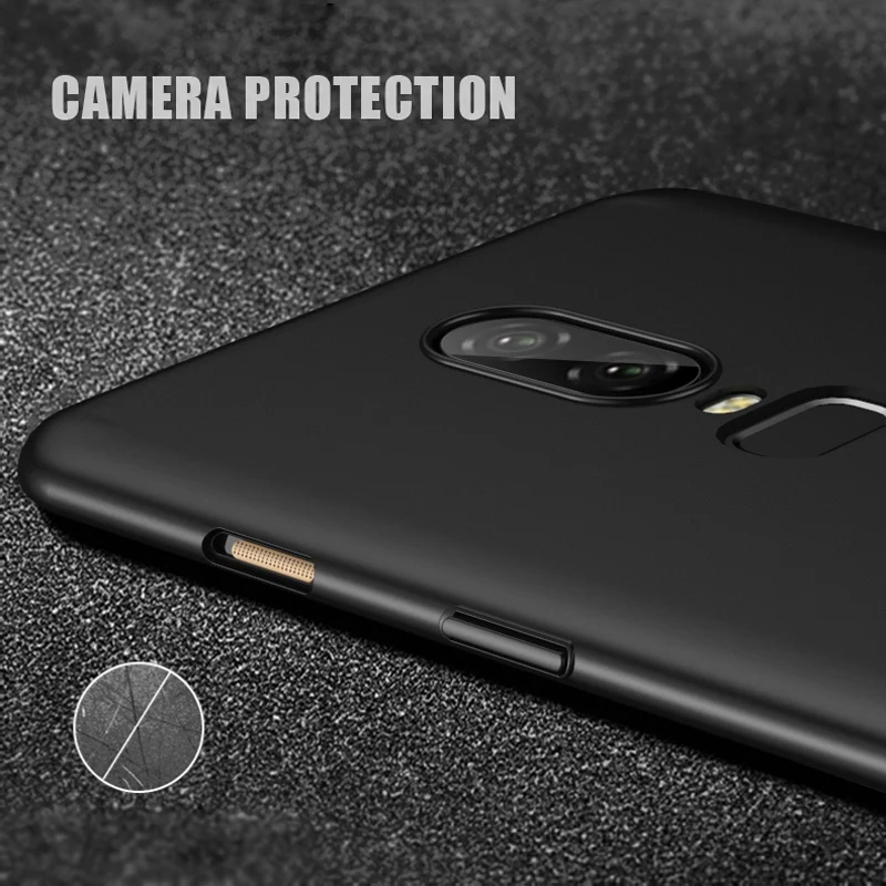 Гладкий Чехол для Oneplus 6 ультратонкий жесткий защитный чехол бесплатная доставка