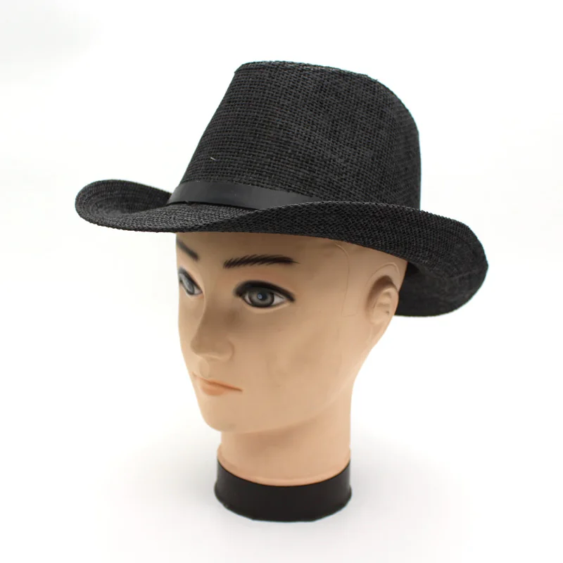 Оптовая продажа соломенная ковбойская шляпа кепка летняя мужская и женская