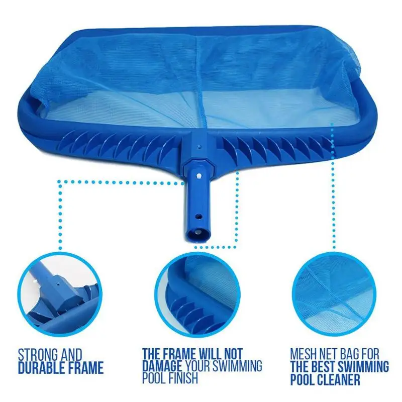 B Leaf Rake Deep Bag Swimming Pools Skimmer Net Professional Rubbish Cleaning Rake Leaf Mesh Deep Bag Net - Цвет: B