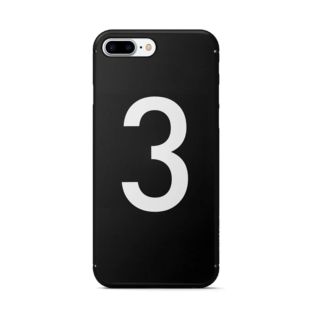 B5 Черная надпись и цифра Coque Shell Мягкий силиконовый чехол для телефона iphone 5 5s 6 6s 7 8 plus X XR XS MAX 11 pro Max - Цвет: B5