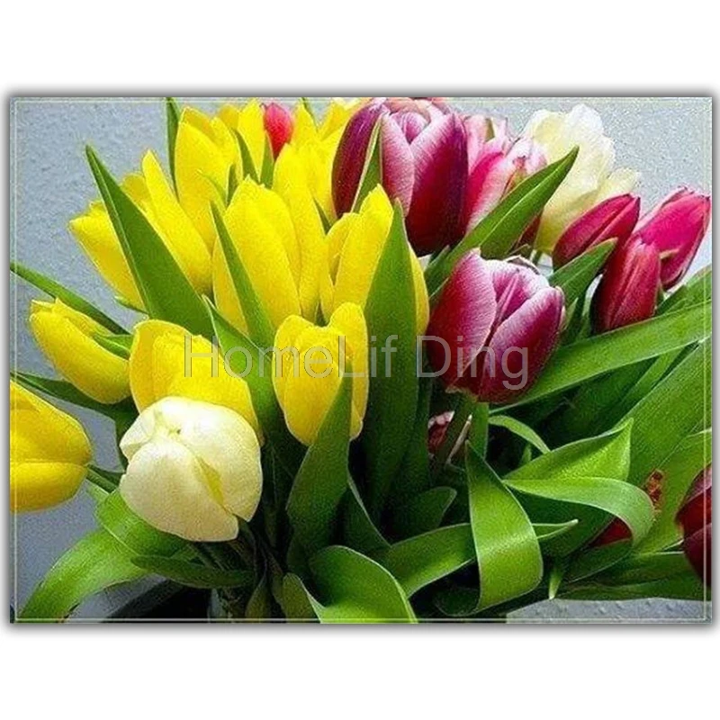 Поделки алмазов картина вышивка крестом наборы Красивый тюльпан ремесла
