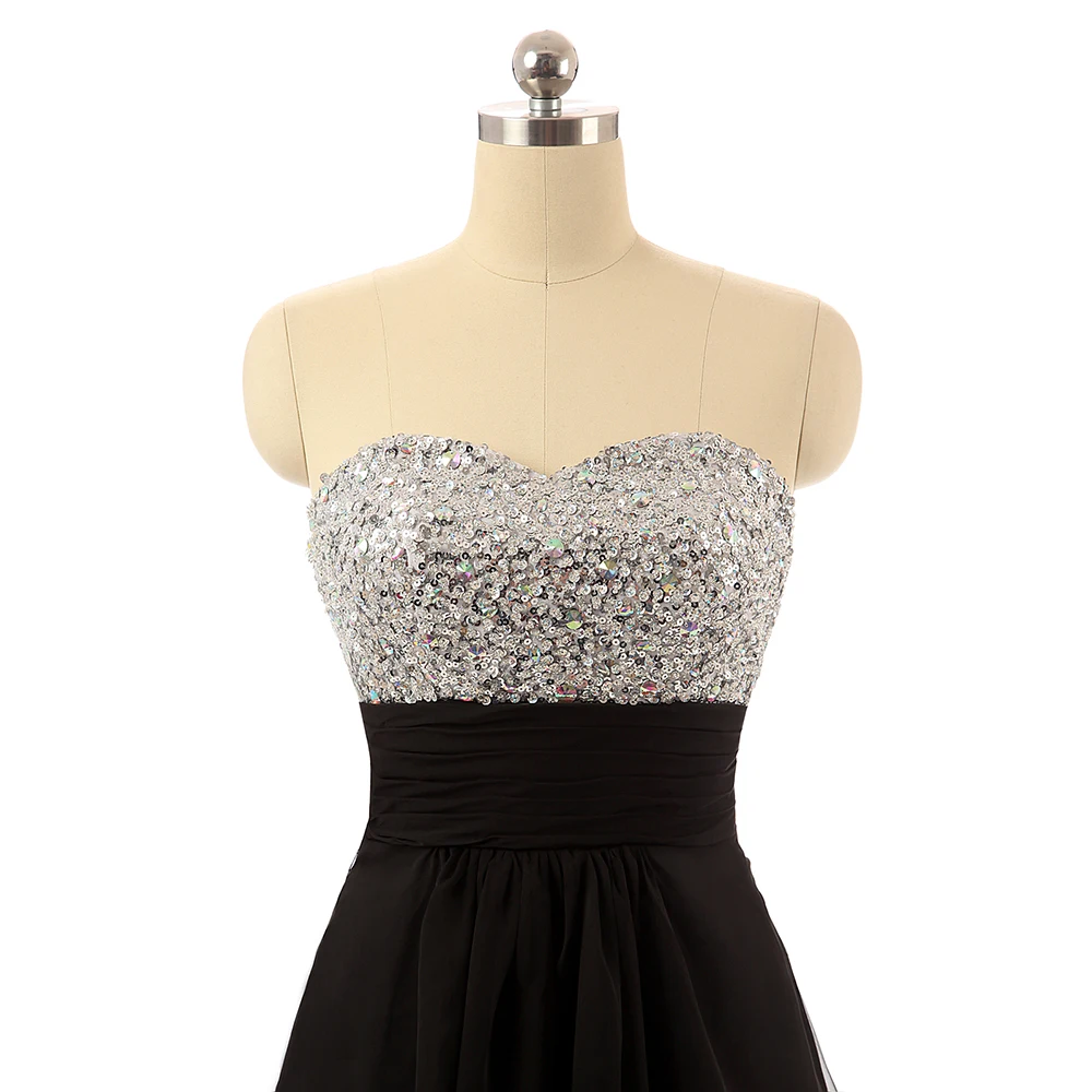 HighBuy 2017 Sequined Criss-Cross Short Homecoming Dresses Beaded Sexy Strapless Cheap Charming Prom Evening Party | Свадьбы и